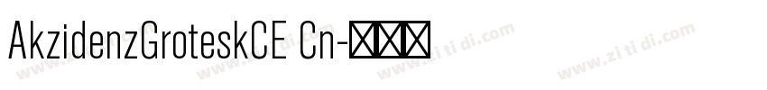 AkzidenzGroteskCE Cn字体转换